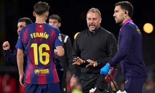 فيرمين لوبيز يكشف كيف ساعد تغيير هانسي فليك برشلونة على التغلب على نيوكاسل في دوري أبطال أوروبا