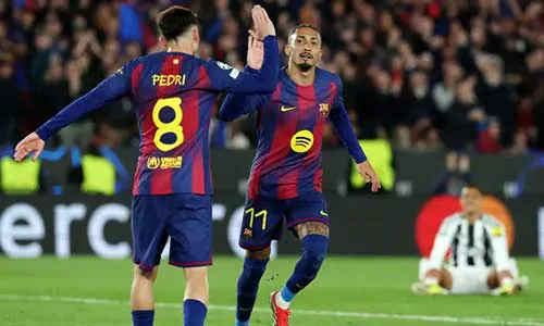 نجوم الدوري الإسباني يُظهرون حبهم لثنائي برشلونة بيدري ورافينيا